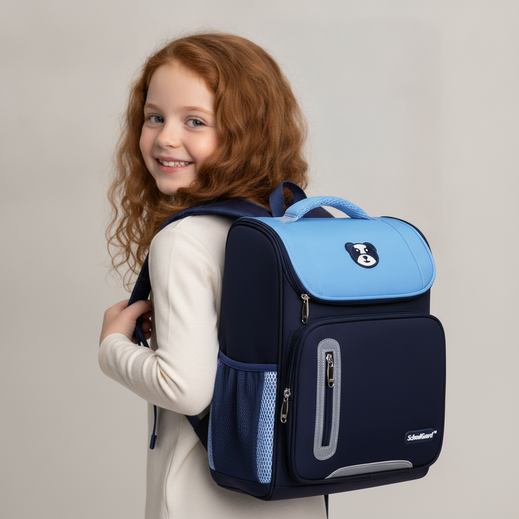 SchoolGuard™ – תיק הגב ששומר על הגב, מסדר את היום ומעניק לילד תחושת ביטחון